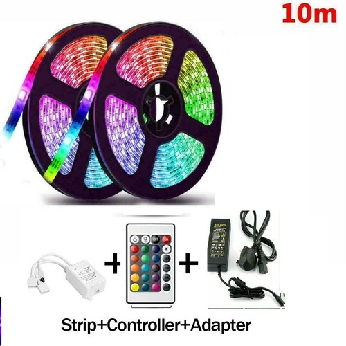 5050 RGB 5M - 20M LED STRIP LIGHTS COLOUR CHANGING UNDER CABINET LIGHTING - Picture 11 of 12
