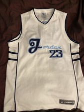 VINTAGE NIKE AIR JORDAN OG JORDAN 23 XVII 17 JERSEY WHITE/BLUE