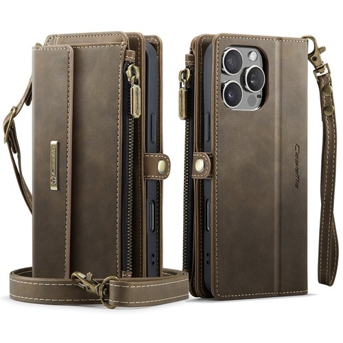 Strap Leather Wallet Phone Case For iPhone 16 15 14 13 12 11 Pro Max 7 8 SE XR - 第 36/65 張圖片