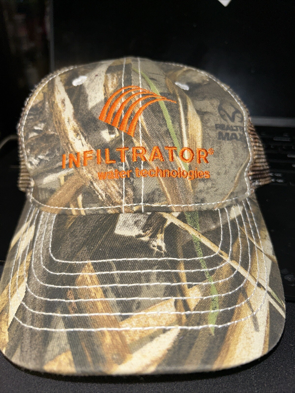 INFILTRATOR WATER TECHNOLOGIES CAMO HAT / CAP MESH TRUCKER WORKING MAN