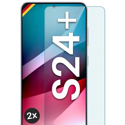 2x Echt Glas für Samsung Galaxy S24 Plus Panzerfolie Handy Premium Displayschutz