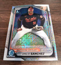EMILIO SANCHEZ 2024 BOWMAN CHROME CARD BCP-241 ORIOLES (MOJO PROSPECT REFRACTOR)