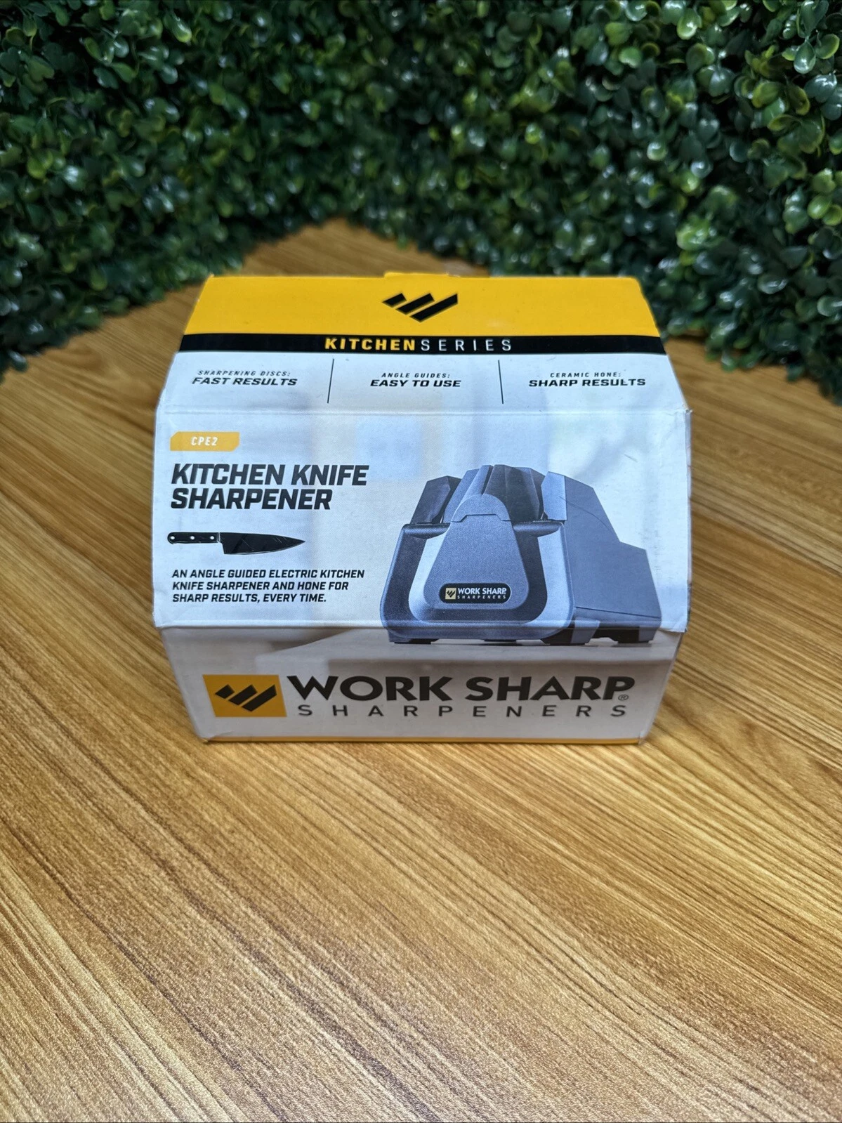 Work Sharp CPE2 Electric Knife Sharpener Kitchen Knife Scissors Sharpener Black