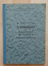 NVA Vorschrift A326/1/334 Zieleinrichtungen PG-4 und PG-2 1981