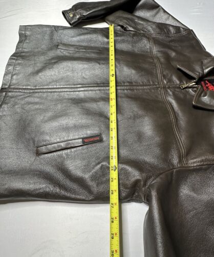 Chaqueta Winchester Rifles & Shotguns 100 % Cuero Marrón Para Hombre Talla X-Grande - Imagen 14 de 14
