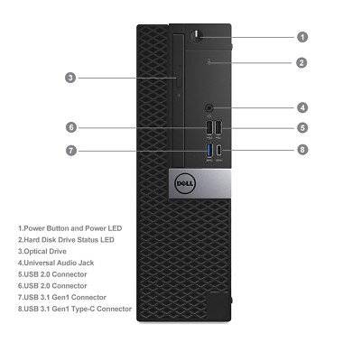 Dell OptiPlex Desktop Computer i7 PC 32GB RAM 512GB NVMe SSD