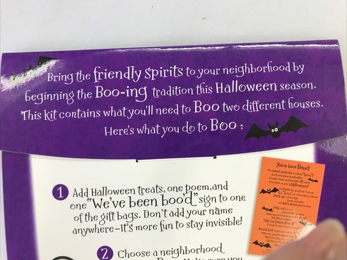 Hallmark Halloween You've Been Boo'd Barrio Sorpresa Kit de Actividades NUEVO - Imagen 3 de 3