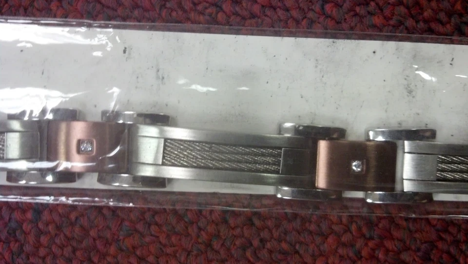 INOX, GOLD STAINLESS STEEL BRACELET, CAPPUCCINO, MODEL BR4128 - Изображение 2 из 4