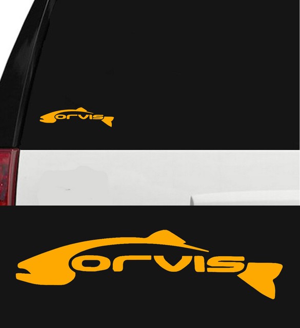 Orvis Fly Fishing Rod Outdoor Sports Trout Vinyl Decal Sticker Window