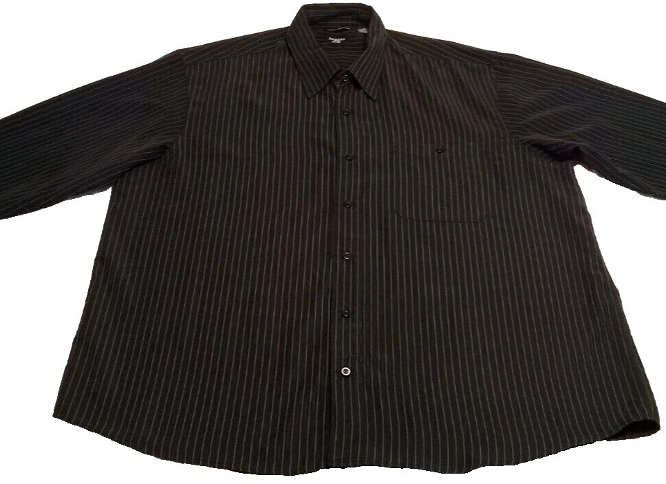 Tamaño Regular Negro Haggar Camisas de vestir para hombres