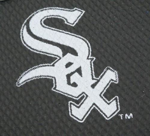 Chicago White Sox Flip Flop Shoes Girl's Kids Size 10 - 11 Black New - Picture 3 of 3