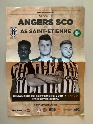 PROGRAMME ANGERS SCO - ST ETIENNE 22 SEPTEMBRE 2019 - Photo 1/2