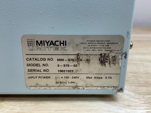 Miyachi MM-370B Weld Checker, MM-370-00-01, 3-370-02 - Picture 8 of 13