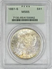 1881-S Morgan Silver Dollar - PCGS MS65 Toned OGH Gen 3.1 - ✪COINGIANTS✪