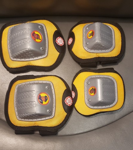 VINTAGE RESCUE HEROES FISHER PRICE KIDS CHILD PROTECTIVE KNEE & ELBOW PADS GEAR - Picture 3 of 6