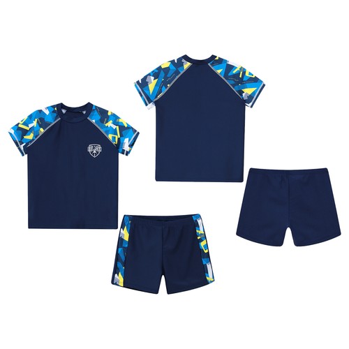 Boys Swimsuits Beach Swimwear Mock Neck Bathing Suits Water Costume Quickly-dry - Picture 14 of 28
