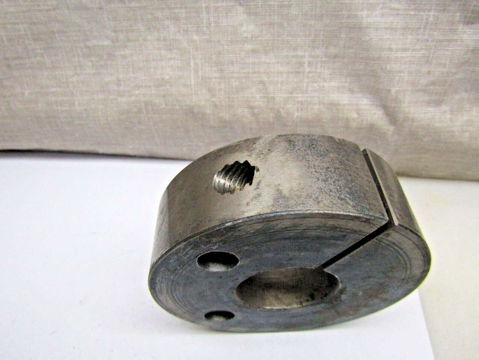 Shaft Clamp Collar Spacers 1-1/2"ID X 4"ODX 1-1/4" thick 2 Bolt Holes USED
