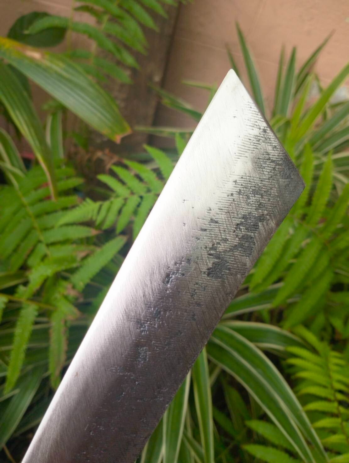 Handmade Cutting Parang Thai-Machete knife 12.1” File steel forged,Bamboo handle