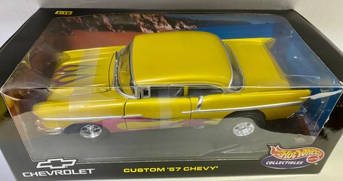 CHEVROLET CUSTOM 1957 BY HOTWHEELS 1999 RELEASE 1:18 SCALE FREE SHIPPING NIB - Picture 4 of 7