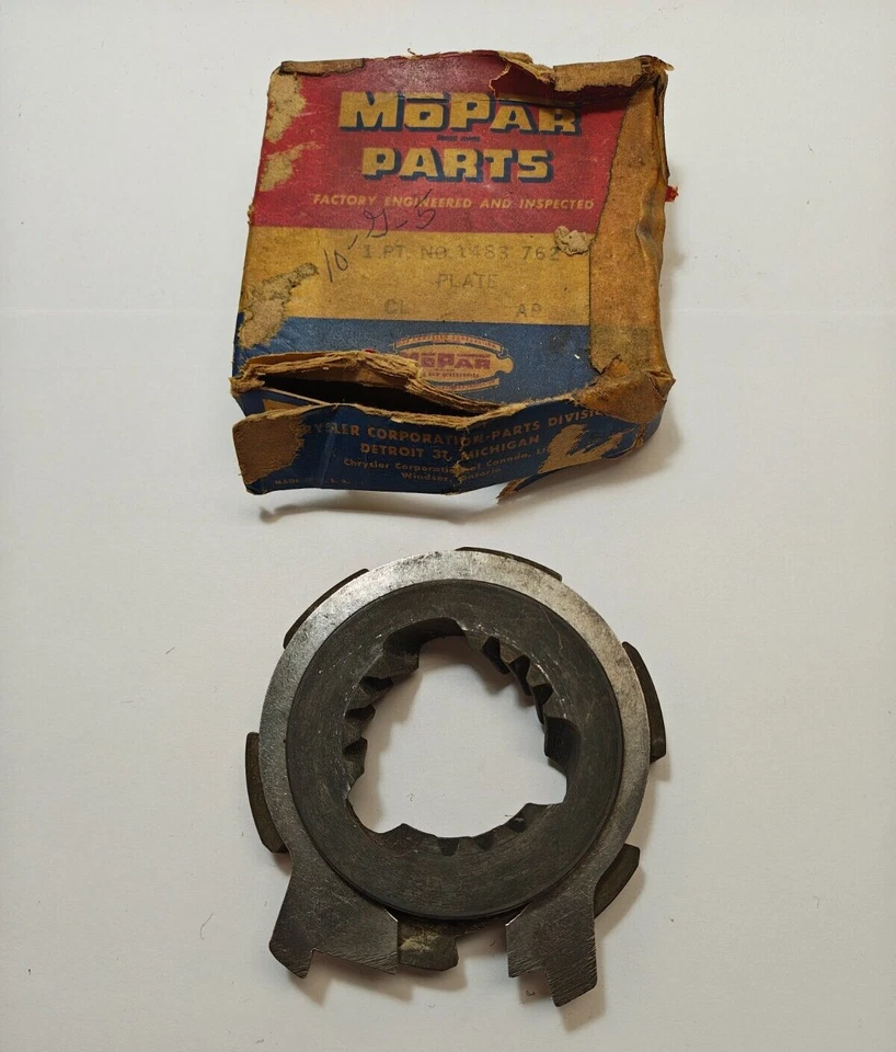 1951-1959 Dodge Plymouth Desoto Savoy placa de transmissão overdrive 1483762 NOS. - Imagem 4 de 4