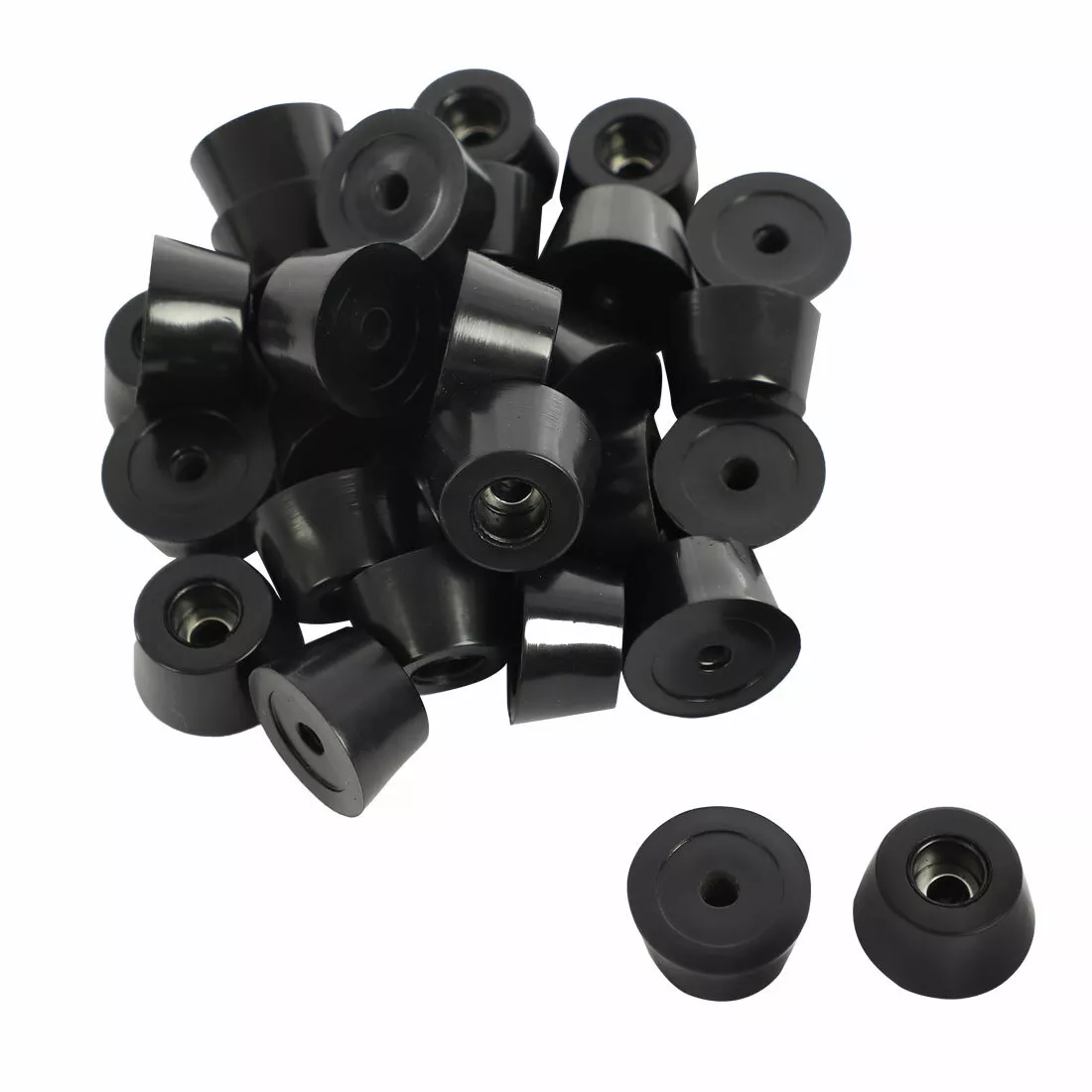 50pcs Rubber Feet Bumper Chair Leg Pad Protector with Metal Washer D21x16xH12mm