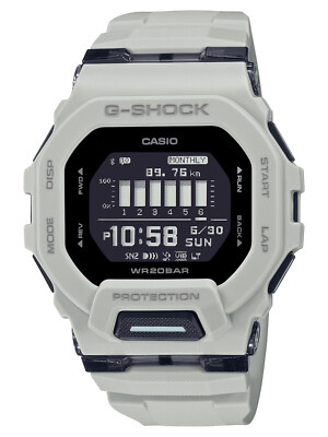 NEW Casio G-Shock MOVE GREY Bluetooth Life Log Mens Training