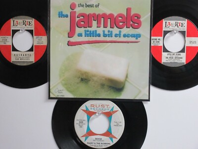  LOT OF 4 OLDIES BUT GOODIES HIT 45's+PICTURE[A Little Bit Of Soap] 50's&60's 