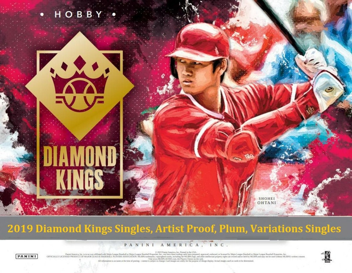 2019 Diamond Kings Singles, AP, Plum,Variations,Portraits,300 Singles