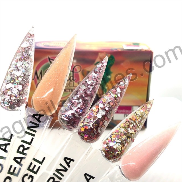 Fantasy nails Mermaid Angels acrylic collection. Powdered Acrylic. eBay