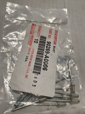 OEM 10pcs Aluminium Rivet with Cap Repair Toyota Camry Lexus RX350 90269-A0006