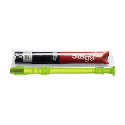 Stagg REC-BAR/TGR Sopranblockflöte mit Barockgriff grün