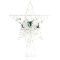 Deko Stern Weihnachten - Weihnachtsdekoration Stern Aus Metall Mit Deko - 30,5Cm