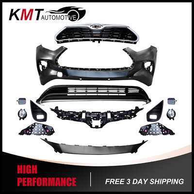 13PCS Complete Front Bumper Assembly Compatible With 2020-2022 Toyota Highlander