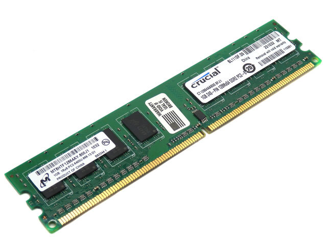 Crucial 1GB 240-Pin PC2-6400 DDR2 800 Desktop Memory Module ...