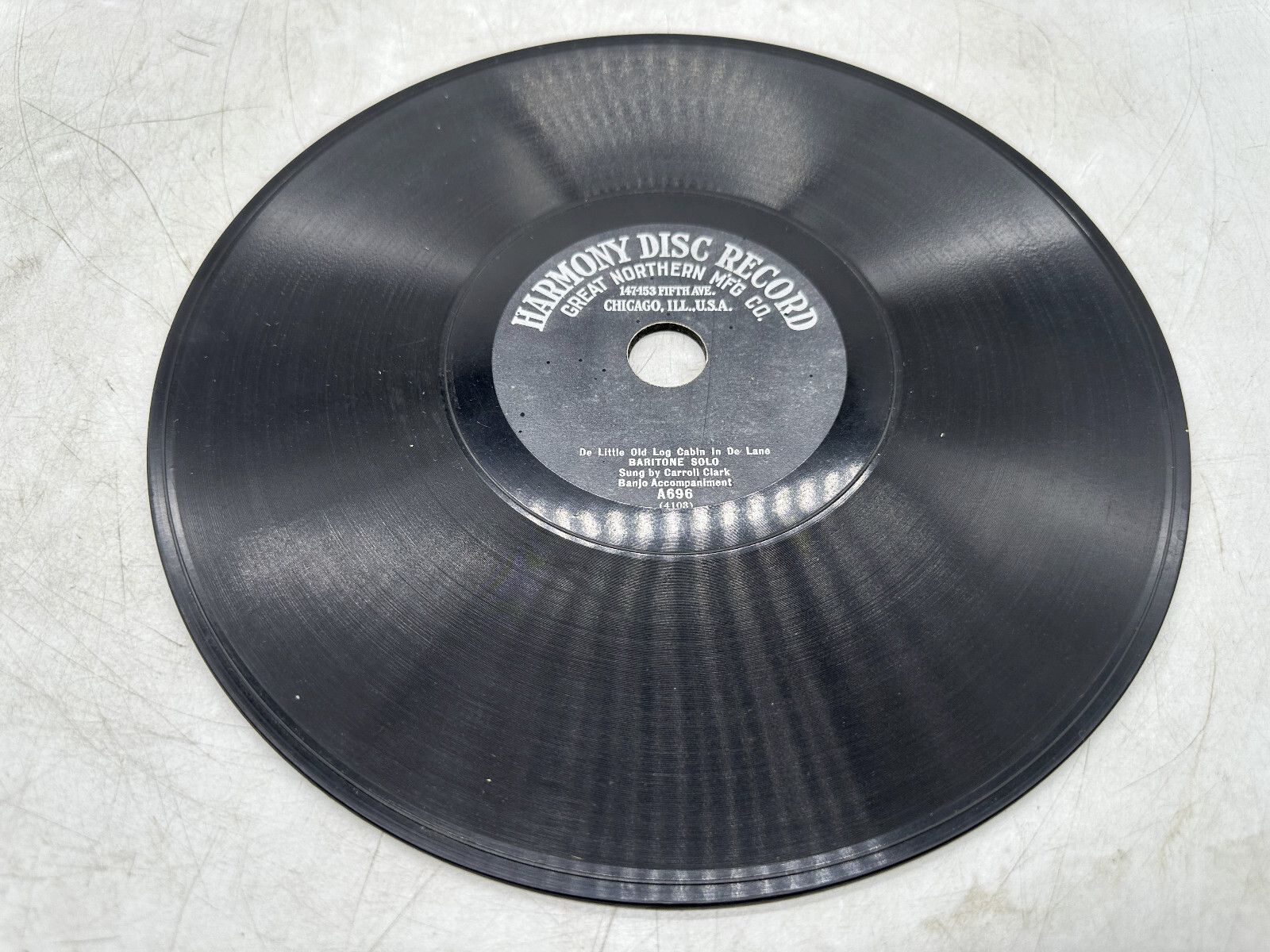 Carrol Clark De Little Old Log Cabin In De Lane / Stanley & Harlan Dixie A696
