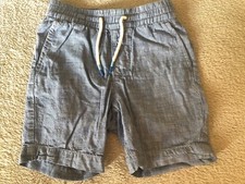 GAP kids, boy shorts, linen, blue, XS, 4 years