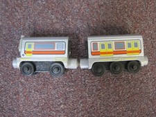 Wood Push Train Emery and Emery's Car - Brio Compatible