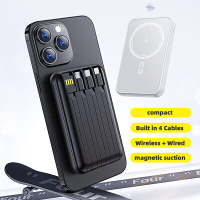 スマホアクセサリー MAGNETIC POWER BANK 10000mAh Magnetic Wireless Power Bank Magsafe Battery Pack Fast