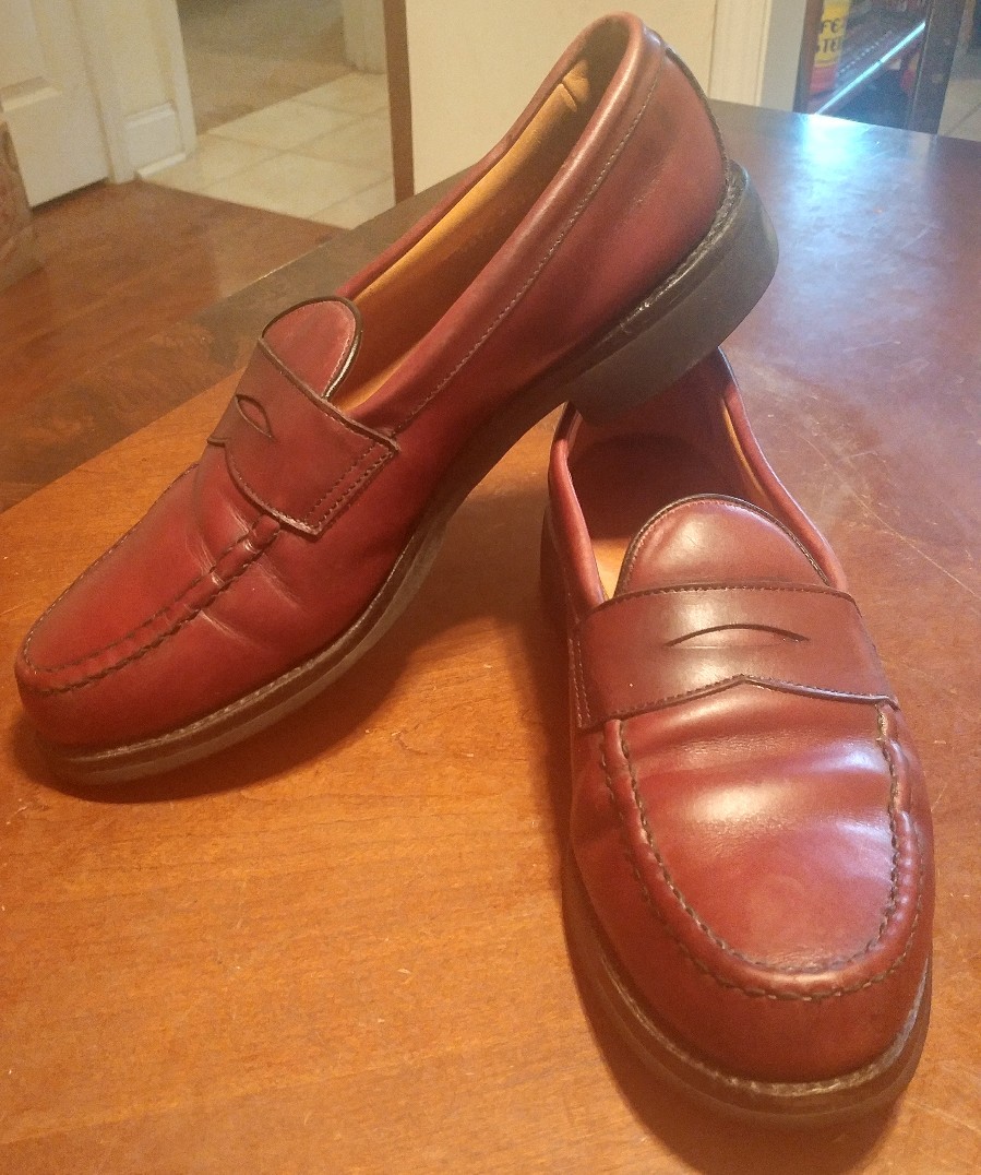 Allen Edmonds Aberdeen 4876 becerro Borgoña bruñido Moc puntera Penny Mocasín - 8.5 D Allen Edmonds Aberdeen 4876 becerro Borgoña bruñido Moc puntera Mocasín Penny Mocasín puntera - 8.5 D 6d6025