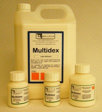 GluesDirect MULTIDEX LATEX WATER BASED ADHESIVE RUBBER GLUE CARPETS & FABRICS