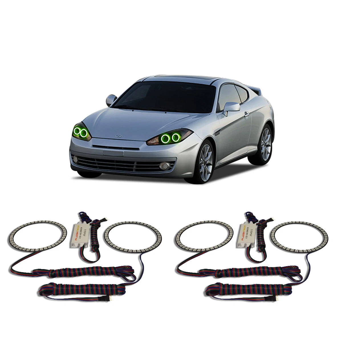 2007 hyundai 2024 tiburon aftermarket headlights