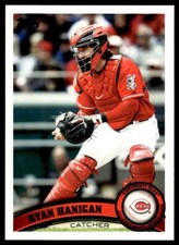 2011 Topps Update US96 Ryan Hanigan Cincinnati Reds Baseball Card