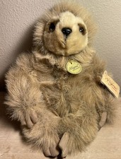 NEW 2017 Aurora Miyoni Tree SLOTH Plush Wildlife 12" Brown Furry Stuffed Animal