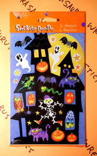 Vintage Halloween Haunted House American Greetings Sticker Pack
