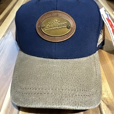 Chicagoland Speedway Cap Blue and Greenish Gray bib with adjustable strap