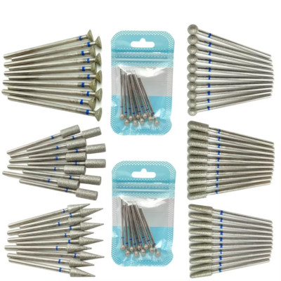10-teiliges Diamant-Nagelbohrer-Set elektrisch Maniküre Pediküre Nagelhaut UK