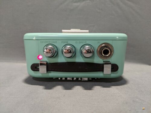 Honeytone Guitar Mini Amp Uses 9 Volt Battery Aqua Tested And Works EUC - Picture 2 of 7