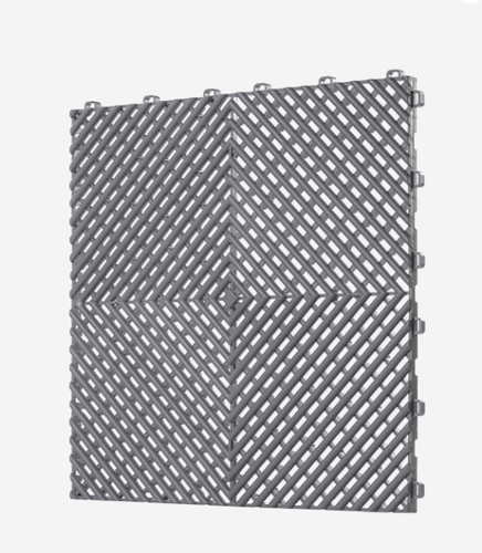 Paket 6 Gehwegplatten PVC Grau PRO 48 - 第 1/2 張圖片