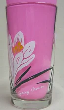 Spring Crocus Peanut Butter Glass Glasses Drinking Kitchen Mauzy 96-3