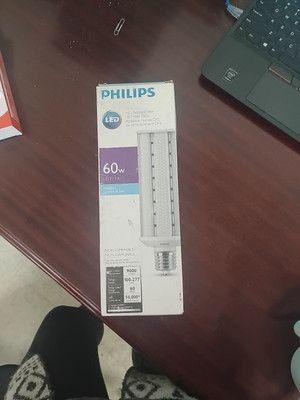 Philips 9290023985 60W LED/DEL Wall Pack HID Replacement Lamp. New